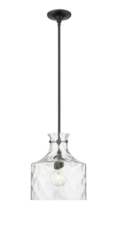 13'' Santorini Matte Black 1 Light Pendant