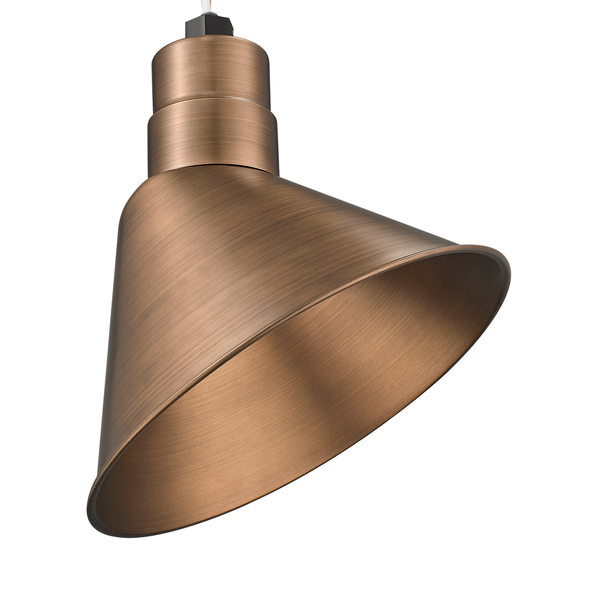 12'' Natural Copper Metal R Series Angle Shade