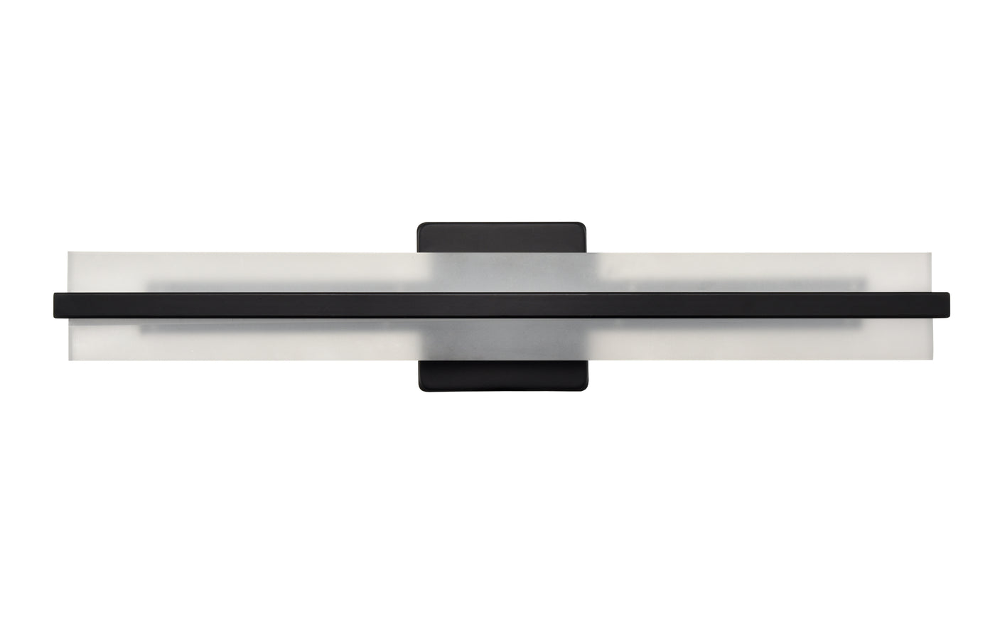 24'' Troy Matte Black  Vanity Light
