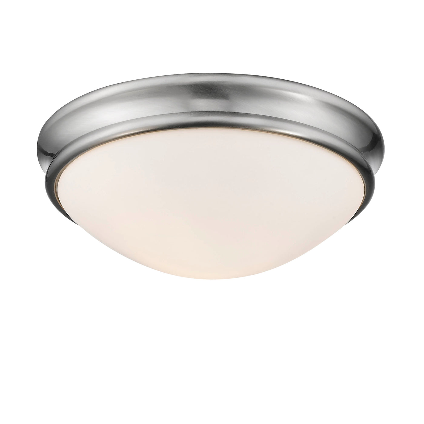 4.25'' Baumann Brushed Nickel 2 Light Flush Mount