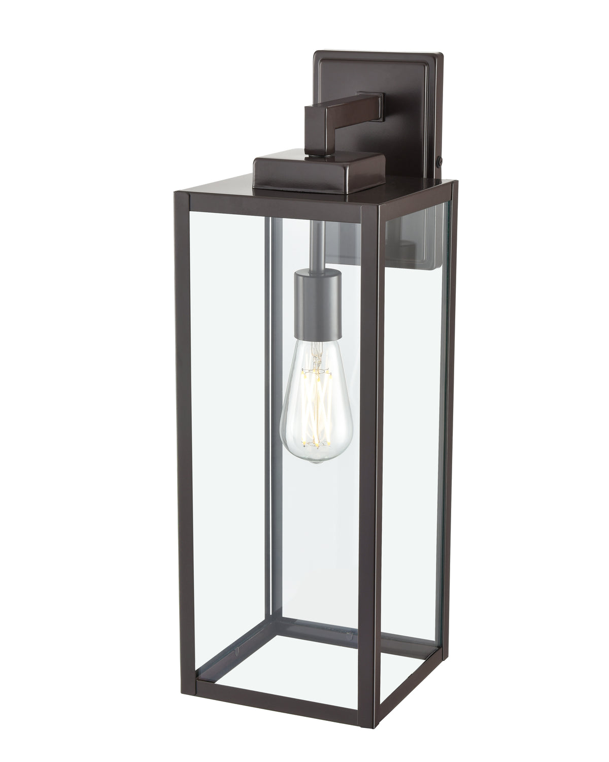 7'' Atless Powder Coated Bronze 1 Light Lantern