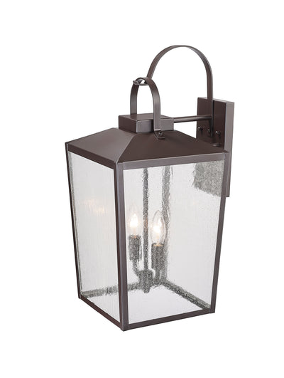 21.75-inch Devens Powder Coated Bronze 2-Light Outdoor Wall Sconce