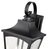 9'' Curry Powder Coated Black 2 Light Wall Sconce