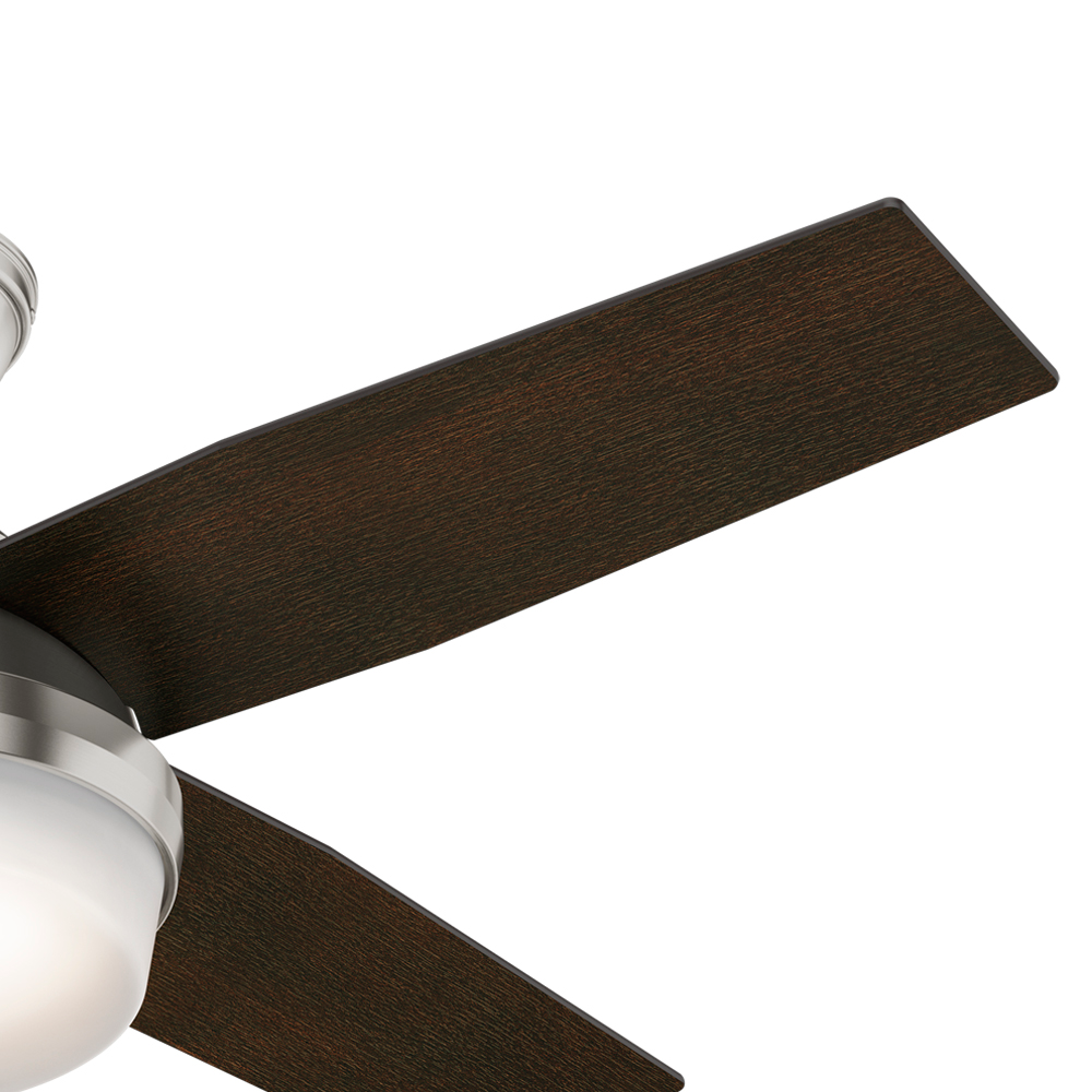 44 inch Dempsey Brushed Nickel Ceiling Fan with LED Light Kit and Handheld Remote