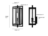 8.3'' Rankin Textured Black 1 Light Wall Sconce