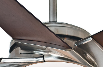 Casablanca 54 inch Stealth Brushed Nickel Ceiling Fan with LED Light Kit and Handheld Remote
