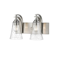 14.5'' Natalie Satin Nickel 2 Light Bath Vanity
