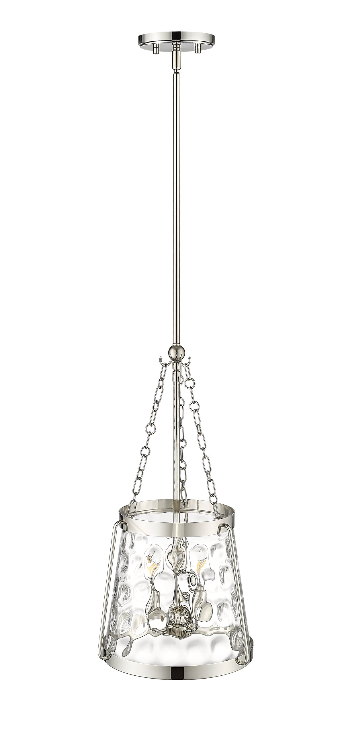 21.63'' Adabella Polished Nickel 3 Light Pendant