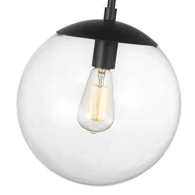 11.75'' Avell Matte Black 1 Light Pendant