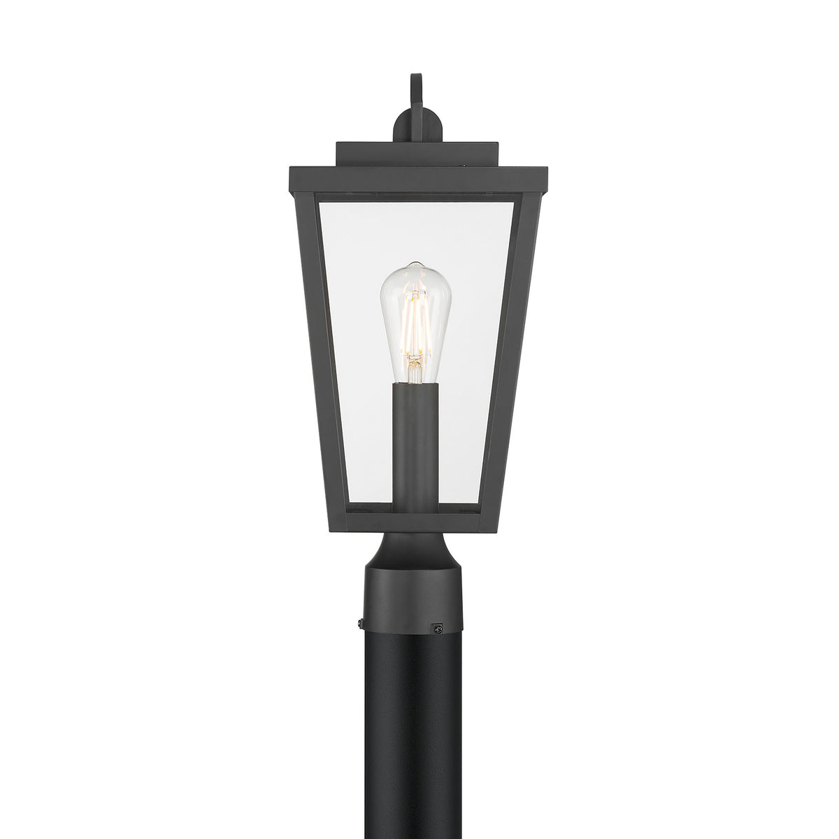 17.75'' Brenwick Powder Coated Black 1 Light Post Lantern