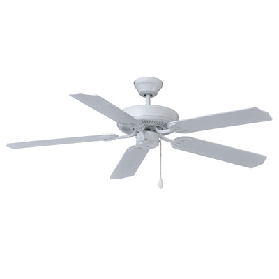 52 Inch Desert Moon AC White Indoor Ceiling Fan 5-Blade Reversible