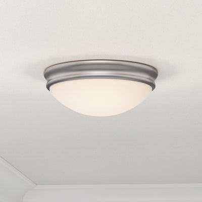 4'' Baumann Brushed Nickel 1 Light Flush Mount