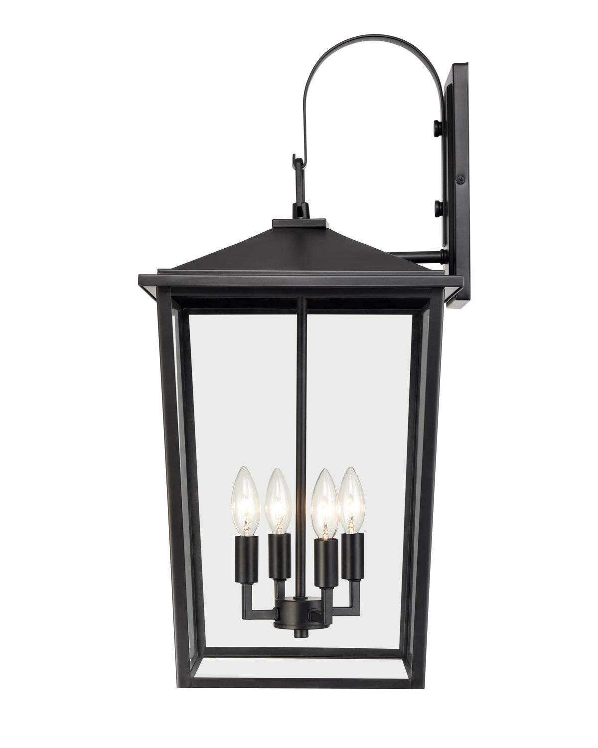 13'' Fetterton Powder Coated Black 4 Light Wall Sconce