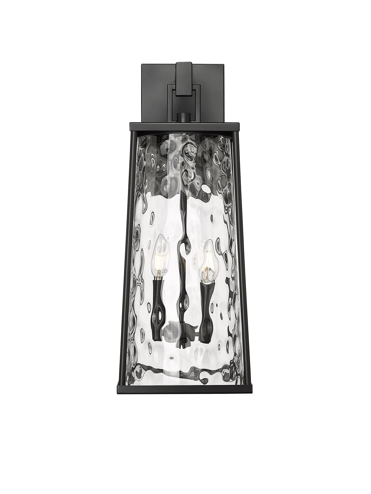 9'' Dutton Powder Coated Black 2 Light Wall Sconce