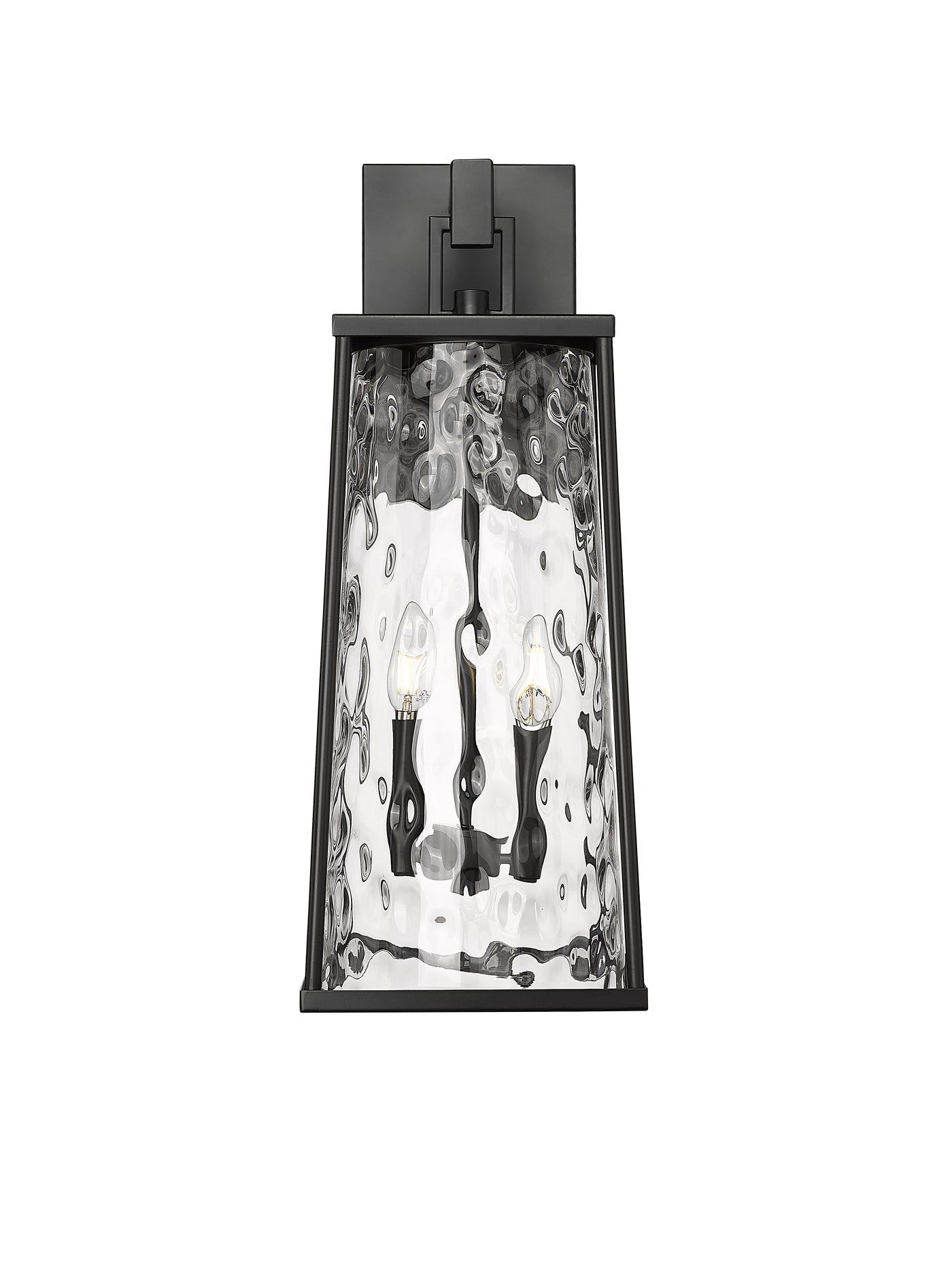 9'' Dutton Powder Coated Black 2 Light Wall Sconce