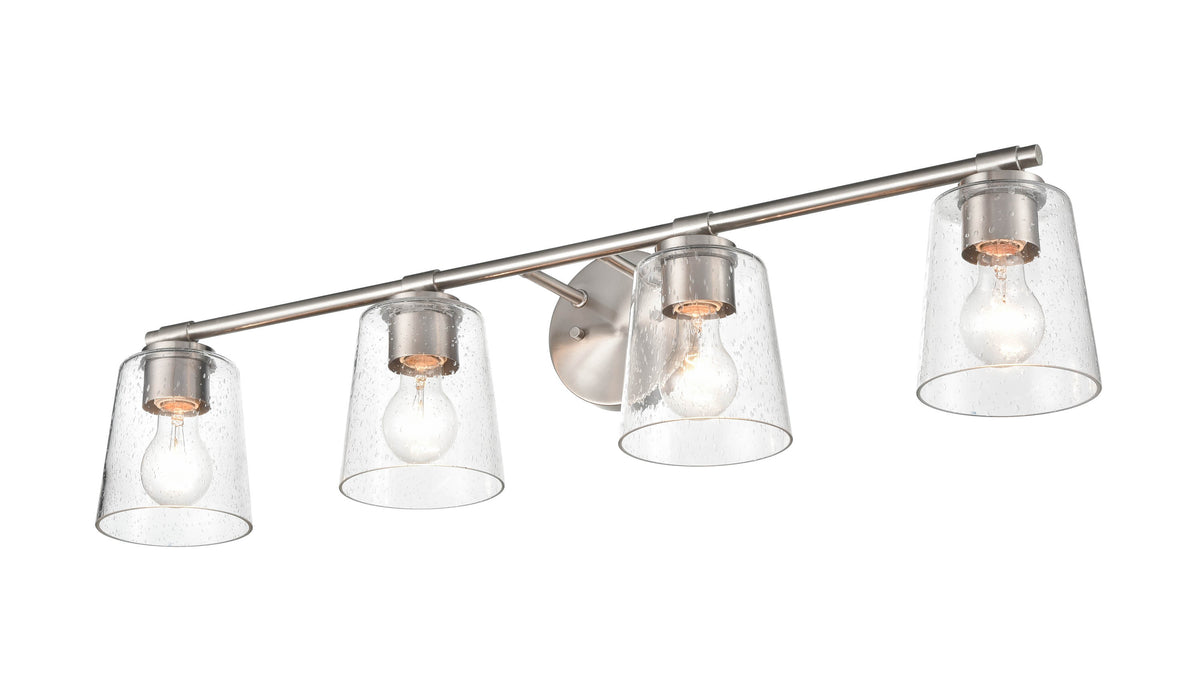 34''  Brushed Nickel 4 Light Bath Vanity