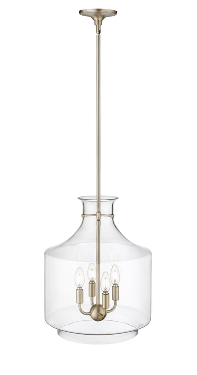 19'' Mahannah Modern Gold 4 Light Pendant