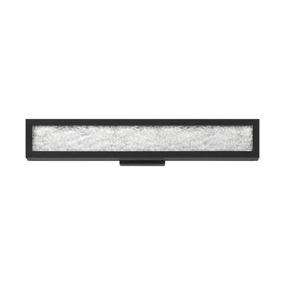 Courtney 24-inch Textured Black 5CCT LED Vanity Light with Clear Water Glass