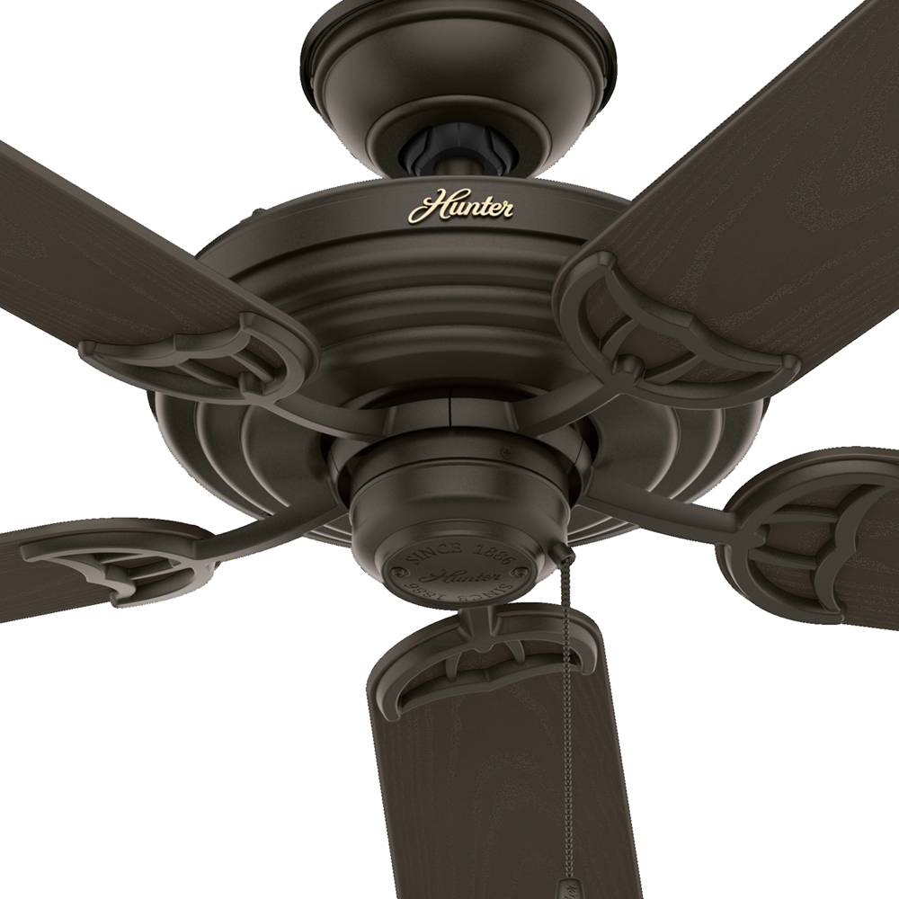 52 inch Sea Air New Bronze Indoor/Outdoor Ceiling Fan and Pull Chain