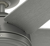52 inch Jetty Matte Silver WeatherMax Indoor / Outdoor Ceiling Fan and Wall Control
