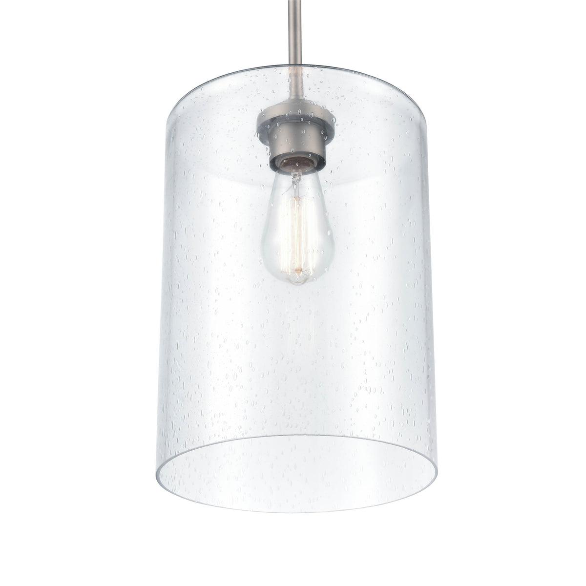 14'' Moven Satin Nickel 1 Light Mini Pendant