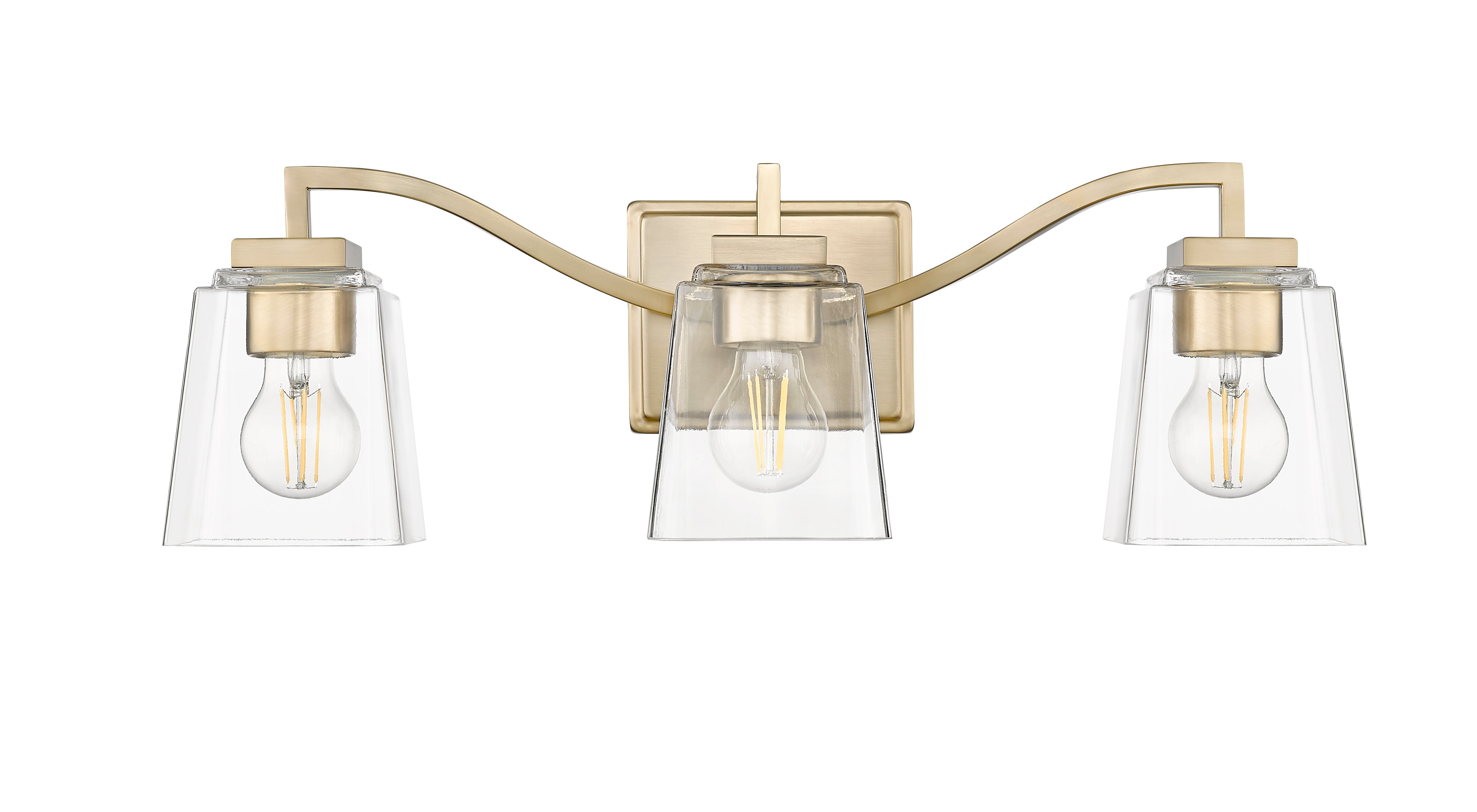 23.5'' Avenna Modern Gold 3 Light Bath Vanity