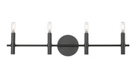 31.5'' Skyva Matte Black 4 Light Bath Vanity