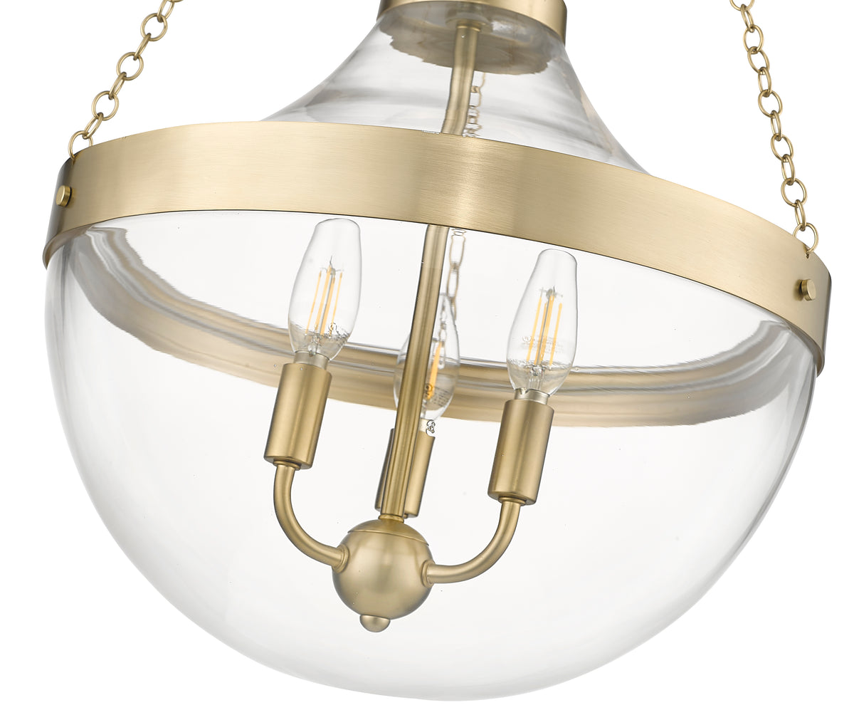 29.4'' Clarra Modern Gold 3 Light Pendant