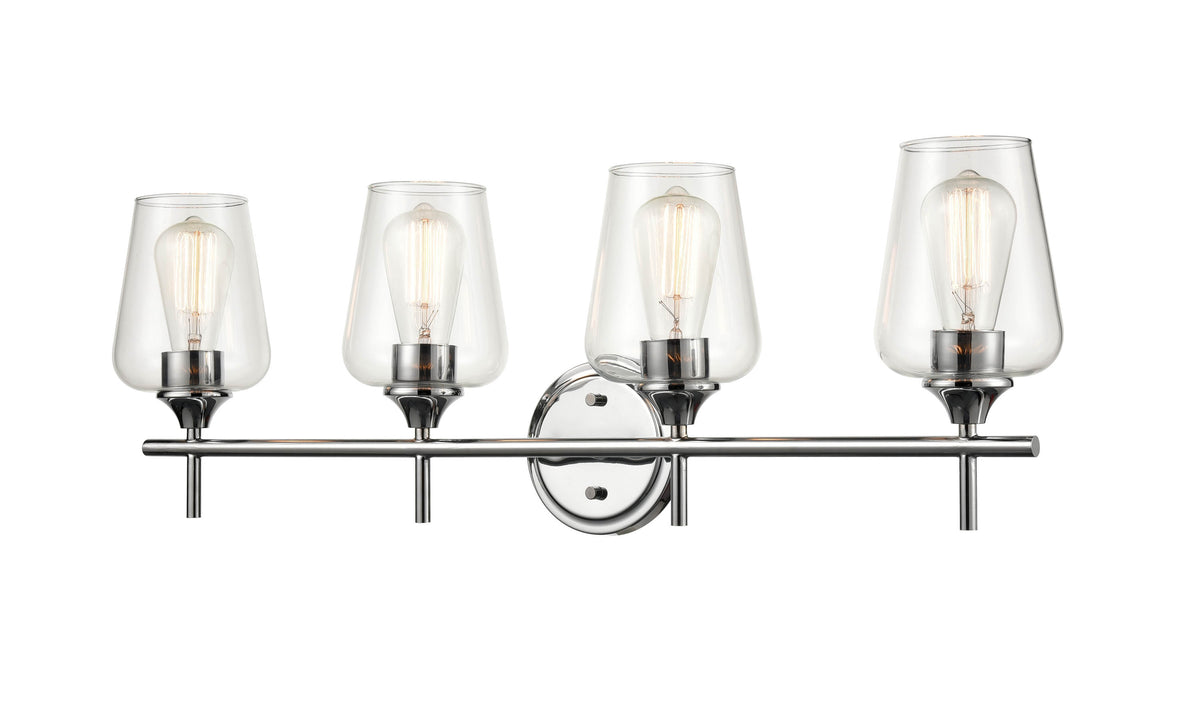 31'' Ashford Chrome 4 Light Bath Vanity