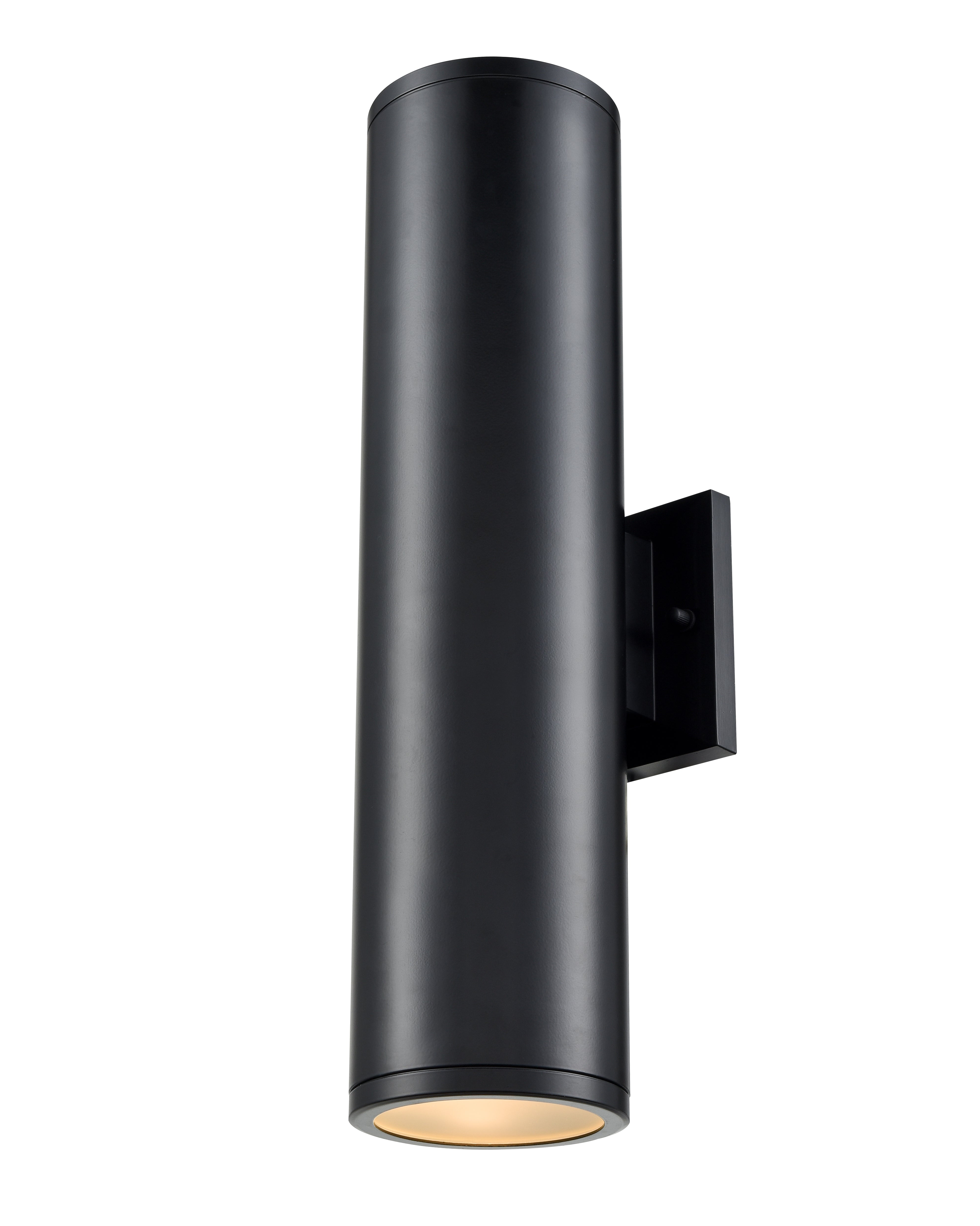 18-inch Vegas Powder Coated Black 2-Light Outdoor Wall Sconce
