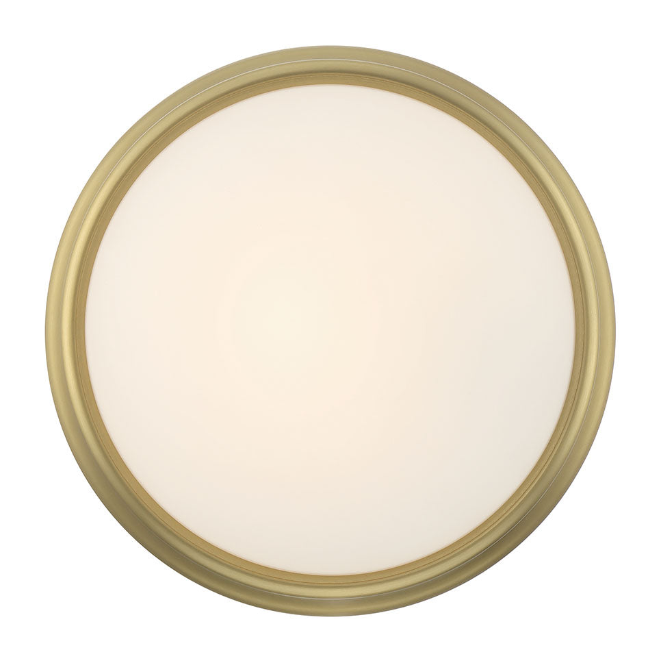 4'' Baumann Vintage Brass 1 Light Flush Mount