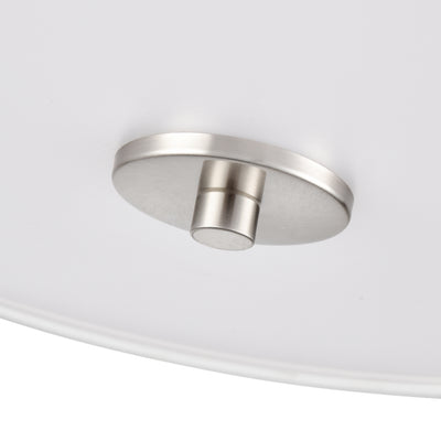 7.75'' Guyten Brushed Nickel 2 Light Flush Mount