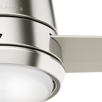 Casablanca 54 inch Commodus Brushed Nickel Low Profile Ceiling Fan with LED Light Kit and Wall Control