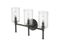 19'' Chastine Matte Black 3 Light Bath Vanity