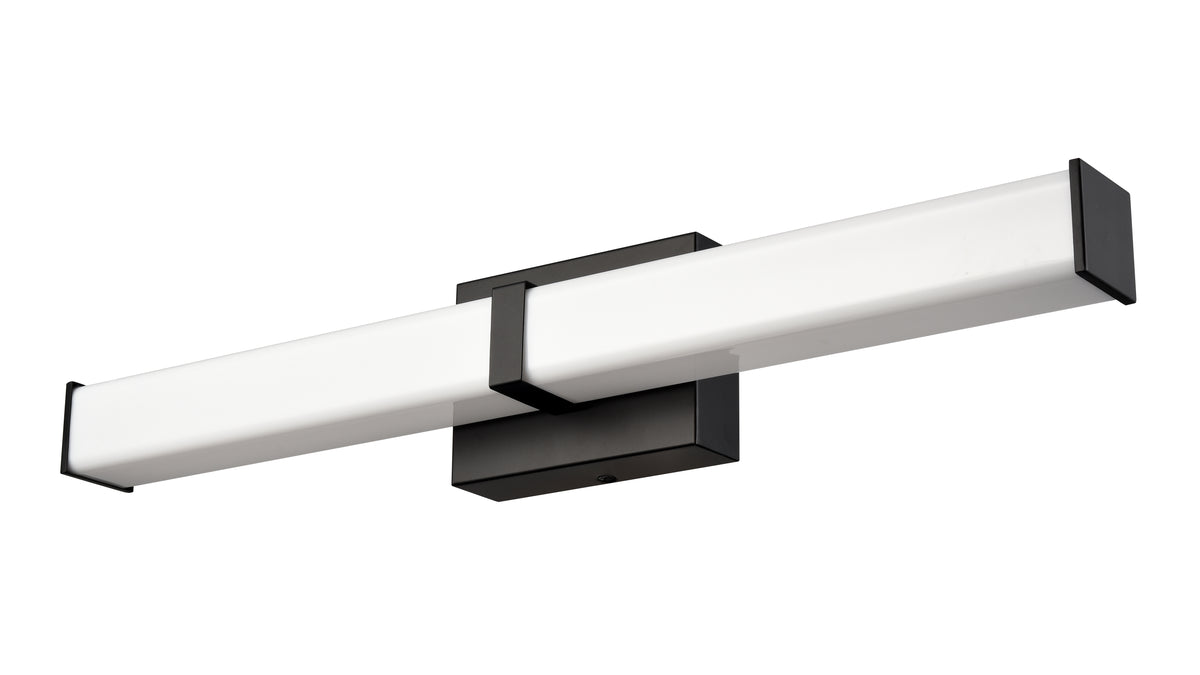 24'' Tron Matte Black  Vanity Light