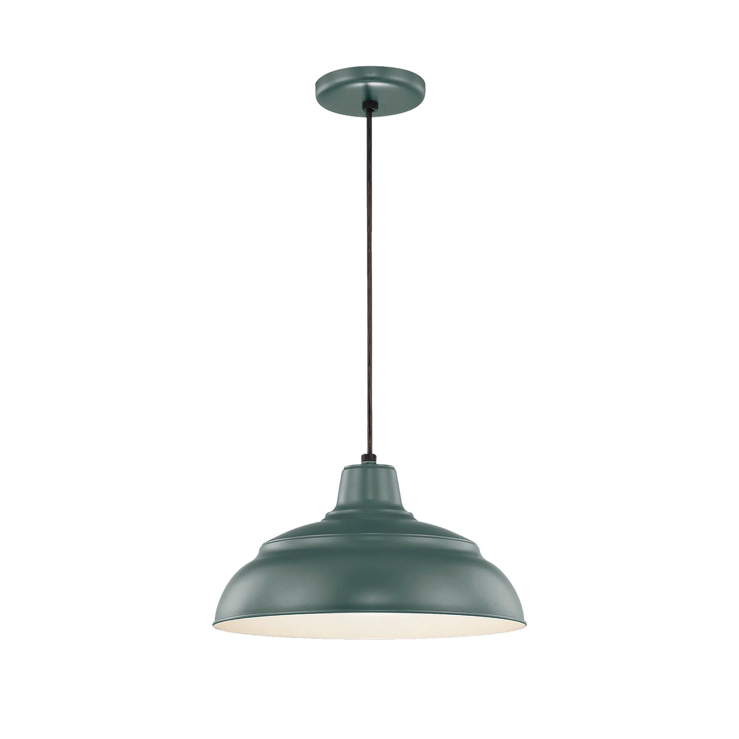7.25'' R Series Satin Green 1 Light Pendant