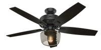 52 inch Bennett Matte Black Ceiling Fan with LED Light Kit