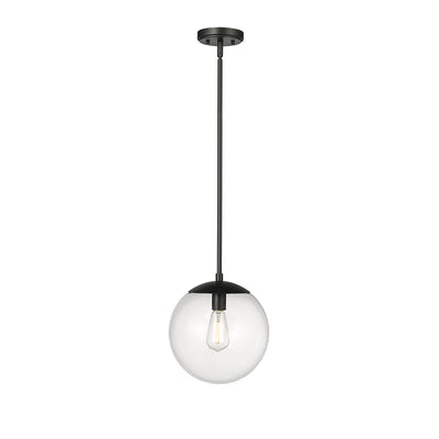11.75'' Avell Matte Black 1 Light Pendant