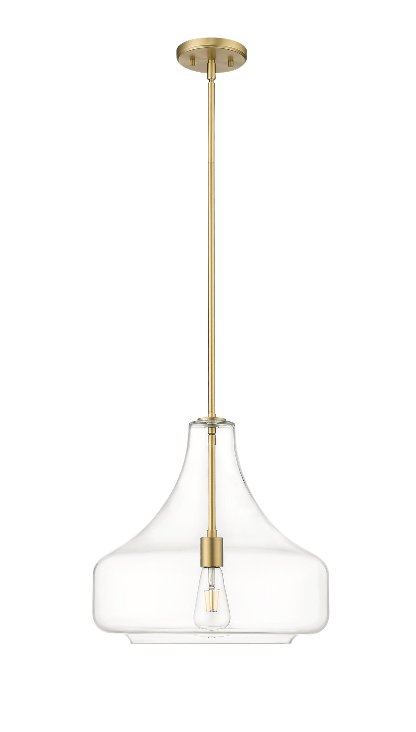 16'' Madelynn Vintage Brass 1 Light Pendant