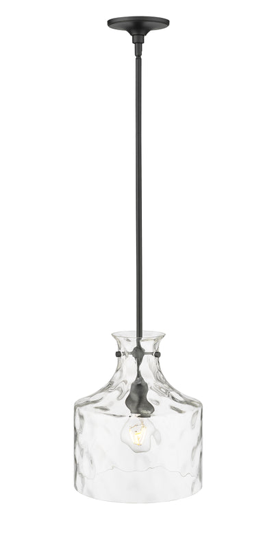 13'' Santorini Matte Black 1 Light Pendant