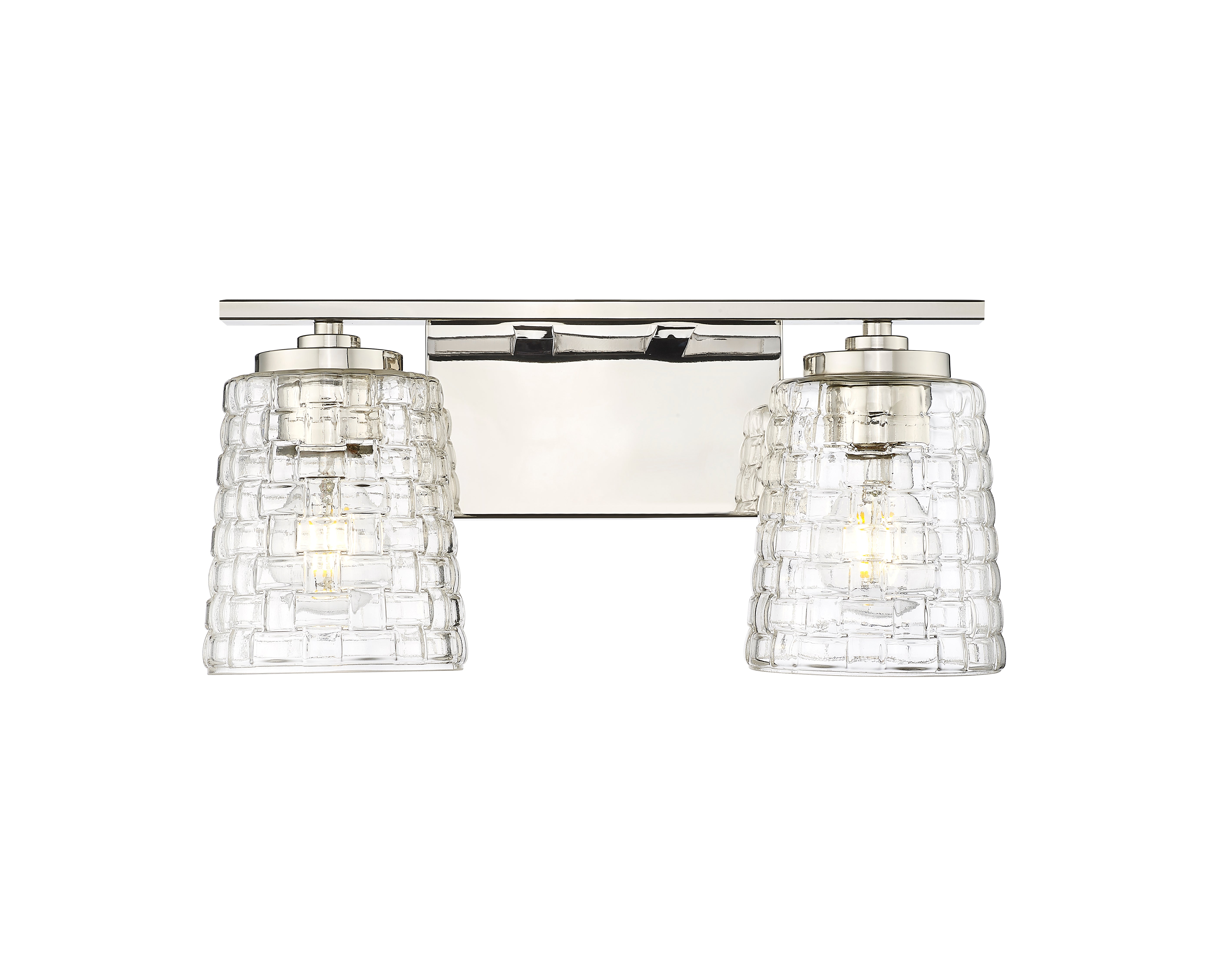 15'' Saben Polished Nickel 2 Light Bath Vanity