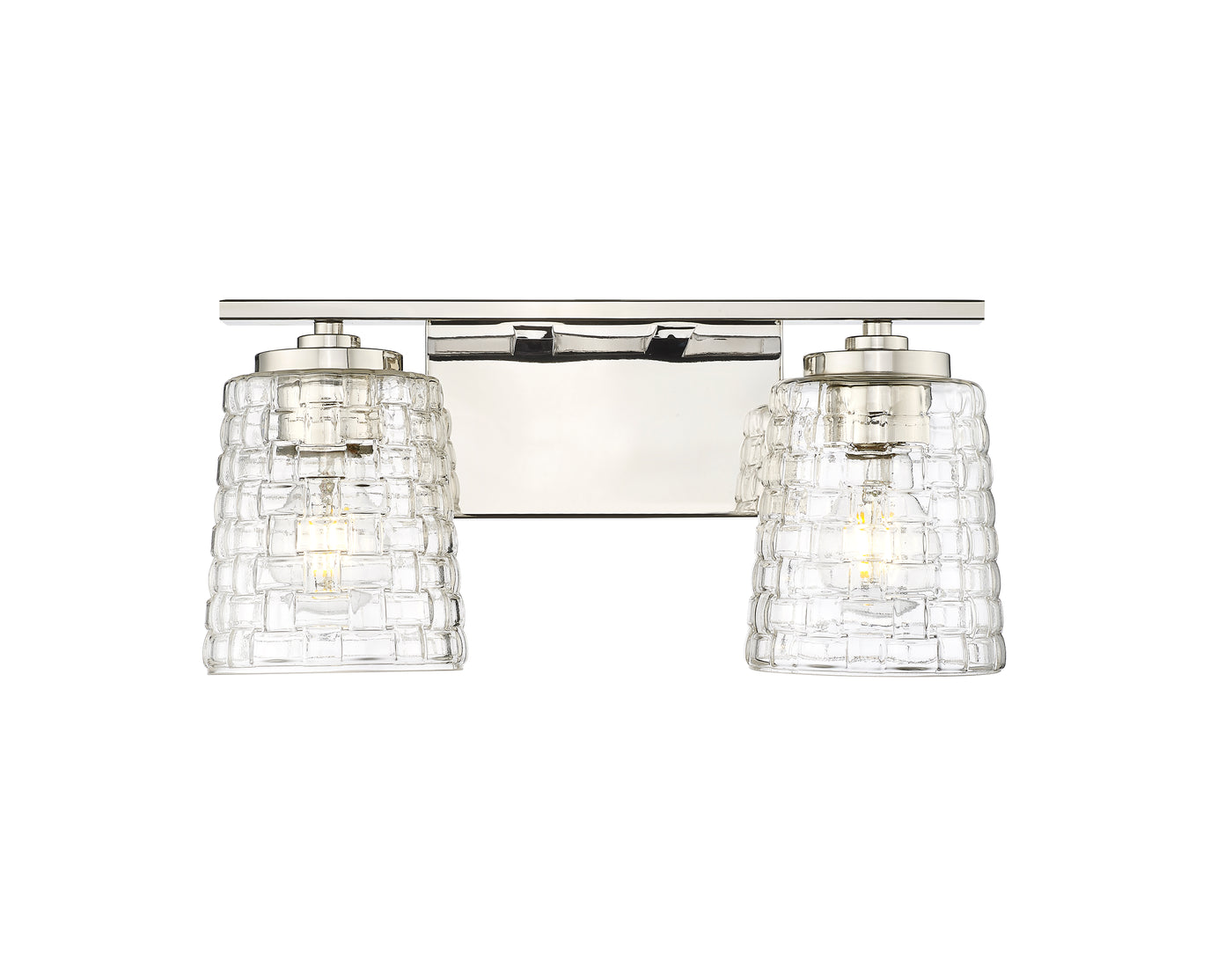 15'' Saben Polished Nickel 2 Light Bath Vanity