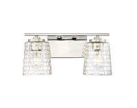 15'' Saben Polished Nickel 2 Light Bath Vanity