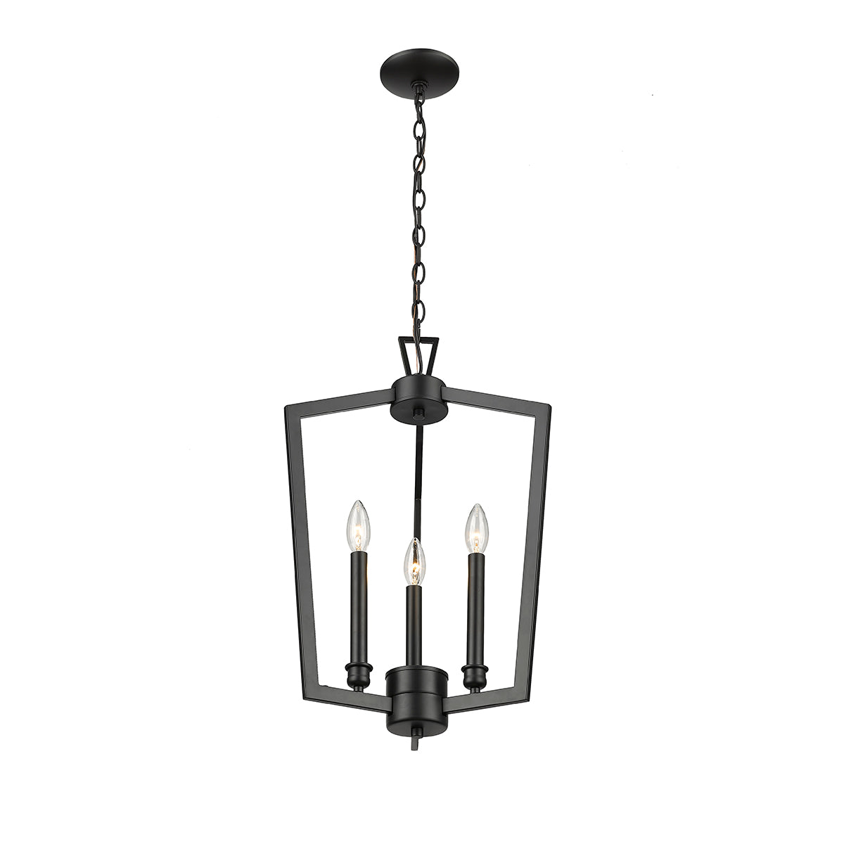 23'' Lizabeth Matte Black 3 Light Pendant