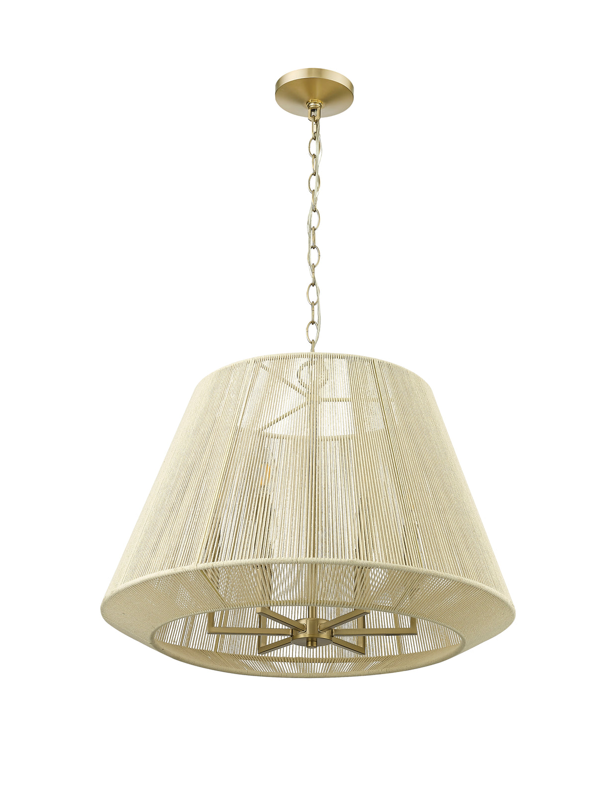 15.4'' Sterling Modern Gold 6 Light Pendant