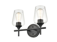 13.75'' Ashford Matte Black 2 Light Bath Vanity