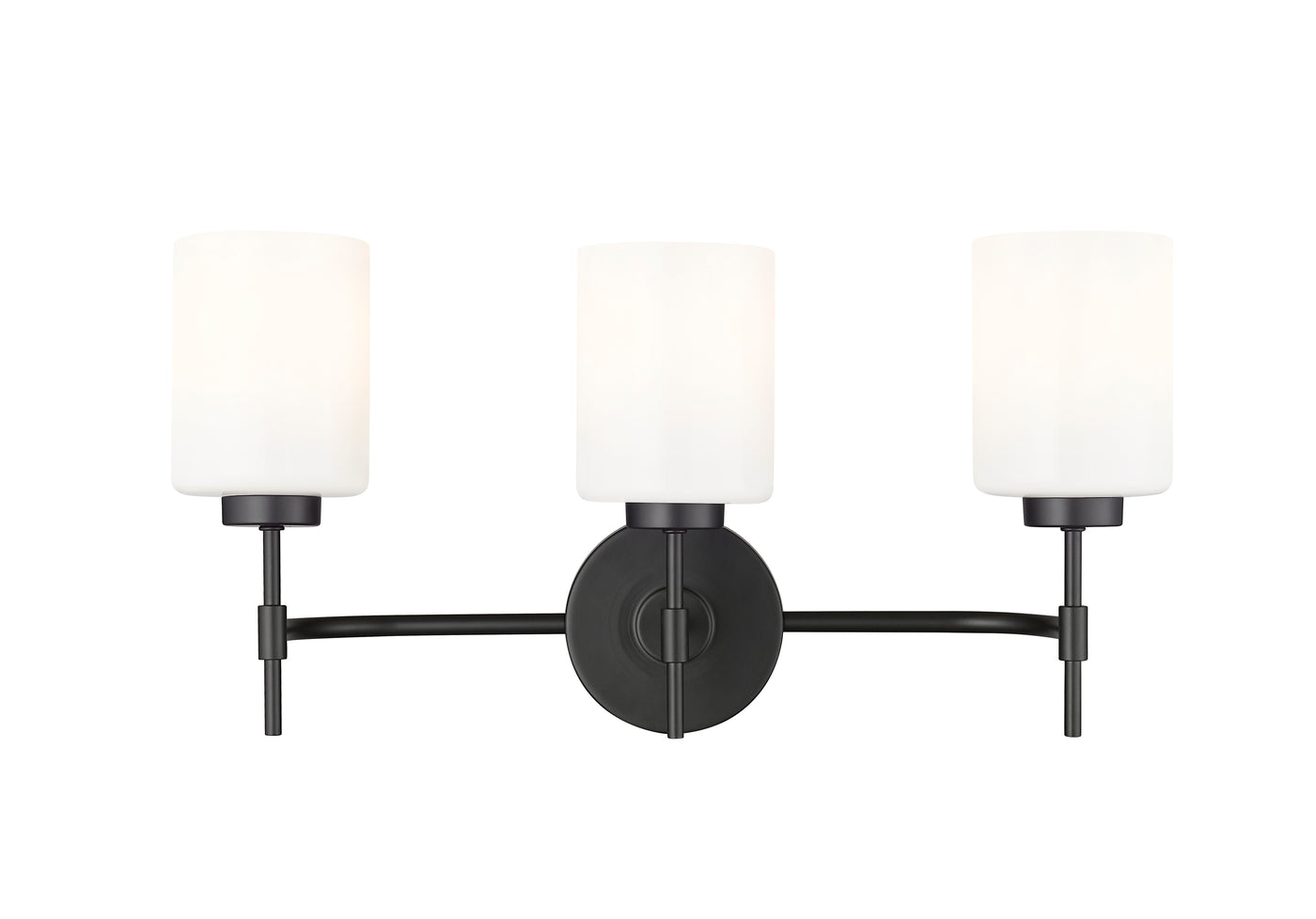 22'' Keylee Matte Black 3 Light Bath Vanity