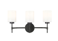 22'' Keylee Matte Black 3 Light Bath Vanity