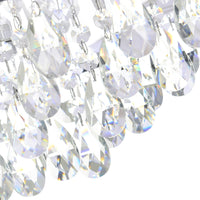 Dash 4 Light Chrome Flush Mount with Off White Drum Shade