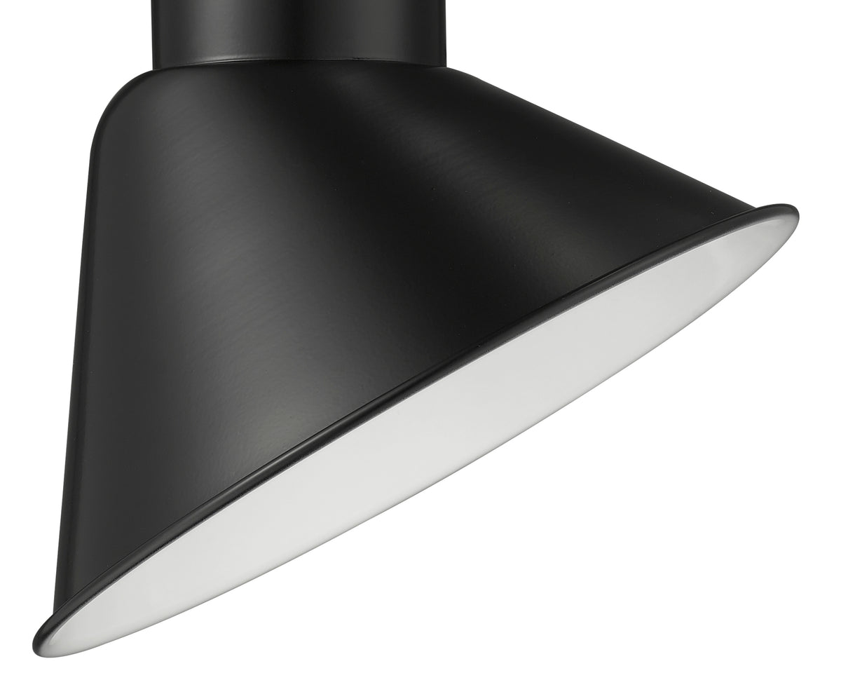 10-inch R Series Satin Black Angle Shade